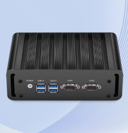 新创云迷你工控机工业级双网双串mini主机i3i5i7嵌入式小PC低功耗家用办公